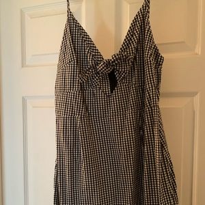 Windsor Brand, black & White checkered, Gingham mini dress